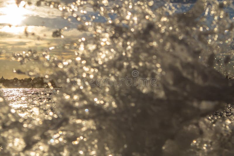 Water Splash on the Grand Canal in Venice Stock Image Image of beauty