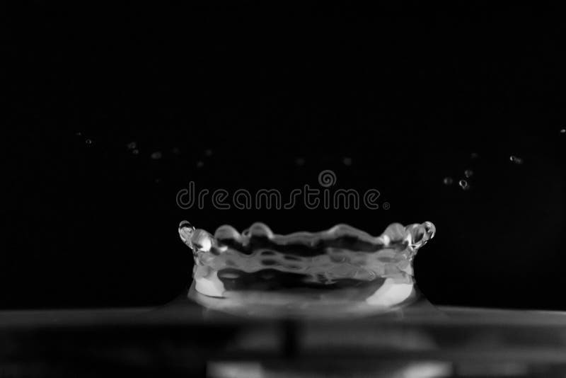 Water Splash Isolated, Water Drop Hit The Surface, Water Droplet