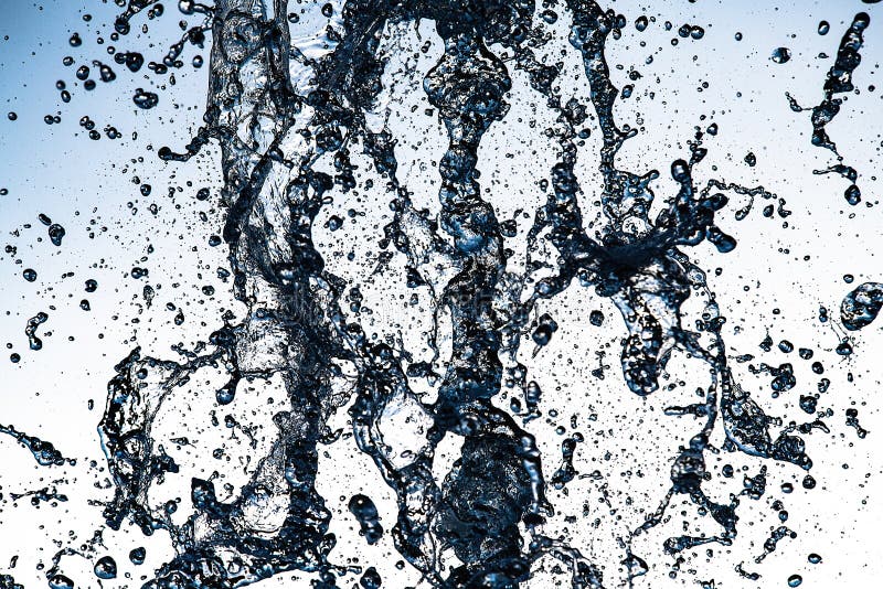 Water splash macro photo motion color move abstract background royalty free stock image
