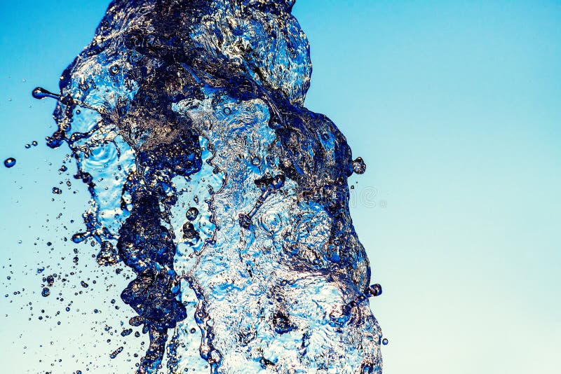 Water splash macro photo motion color move abstract background stock images