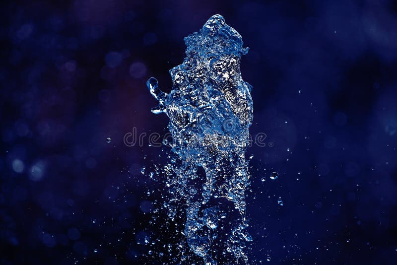 Water splash macro photo motion color move abstract background isolated wave