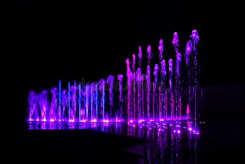 Water splash - neon color stock photo. Image of glow - 108215884