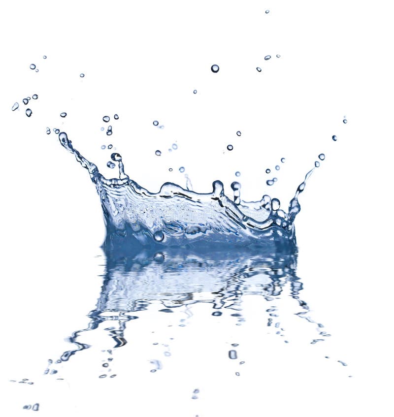 Water Splash Isolated stock image. Image of purity, blue - 34682553