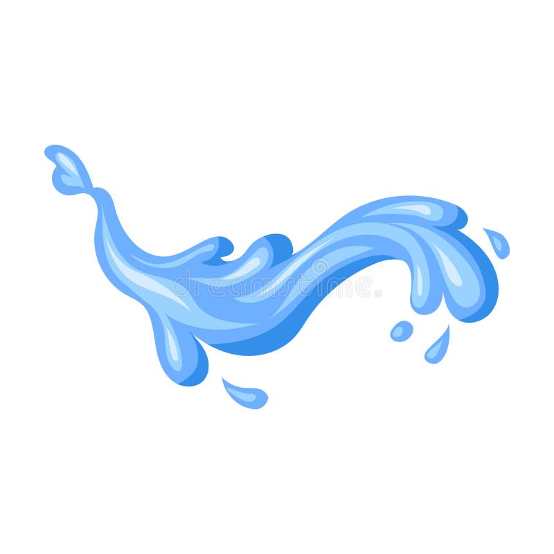 Water Splash Vector  Vector Icon Isolated on White Background  Water Splash. Stock Vector - Illustration of bubble, background: 178961815