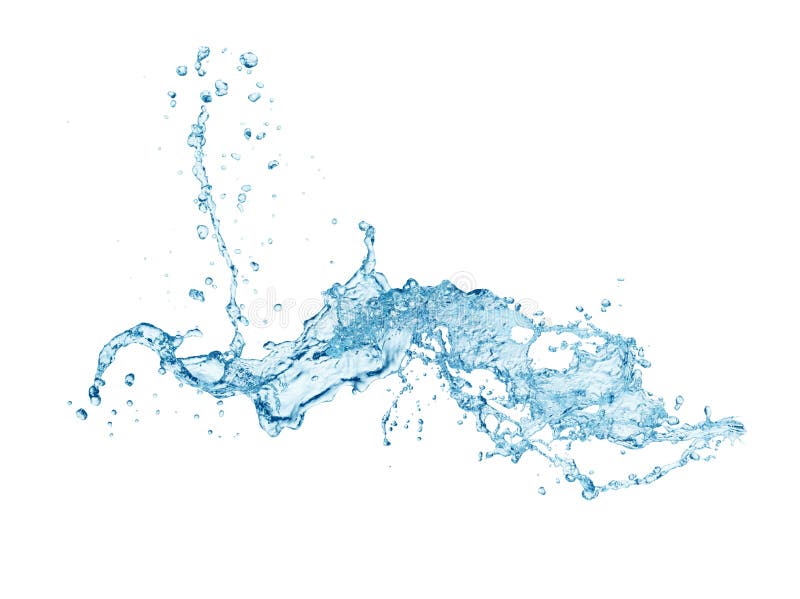 Water splashing stock photography