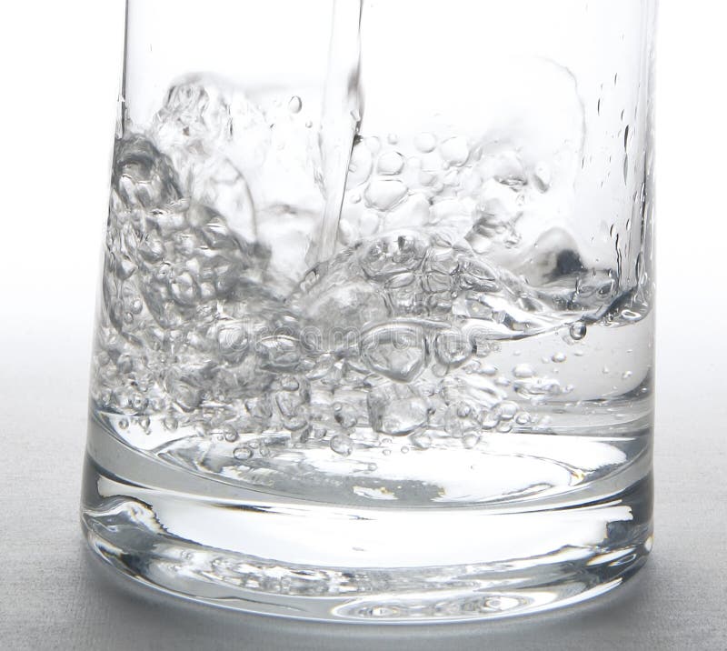 Water Splashing into a glass