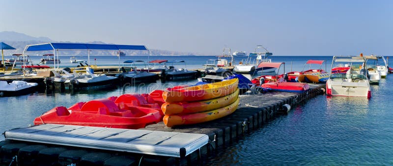 Water sport facilities in Eilat, Israel