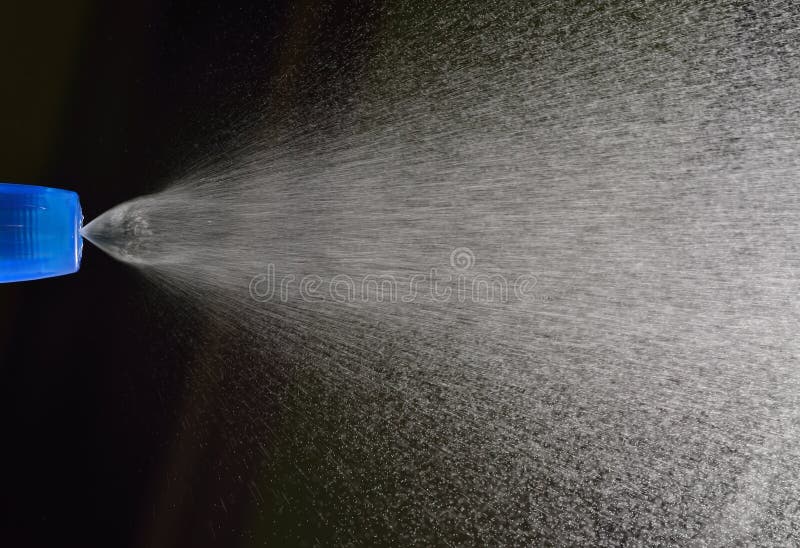 The water spray from fogy stock image