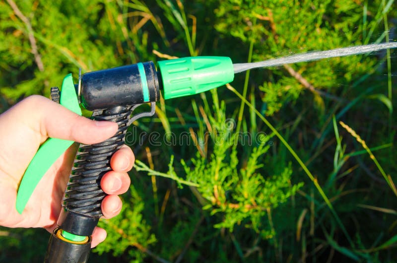 Water spray jet stock image. Image of hose, spray, drop 122169375