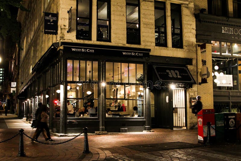 Water St. Cafe, Vancouver, British Columbia Editorial Image Image of