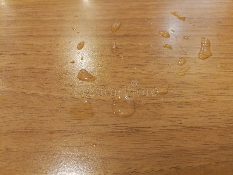 Water stain on wood table. stock photo. Image of water 197803068