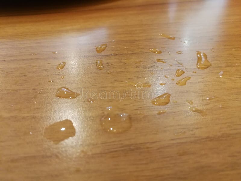 Water stain on wood table. stock photo. Image of water 197803068