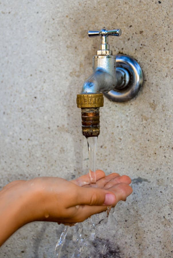 Water Supply stock photo. Image of hand, heat, bubble 27665502