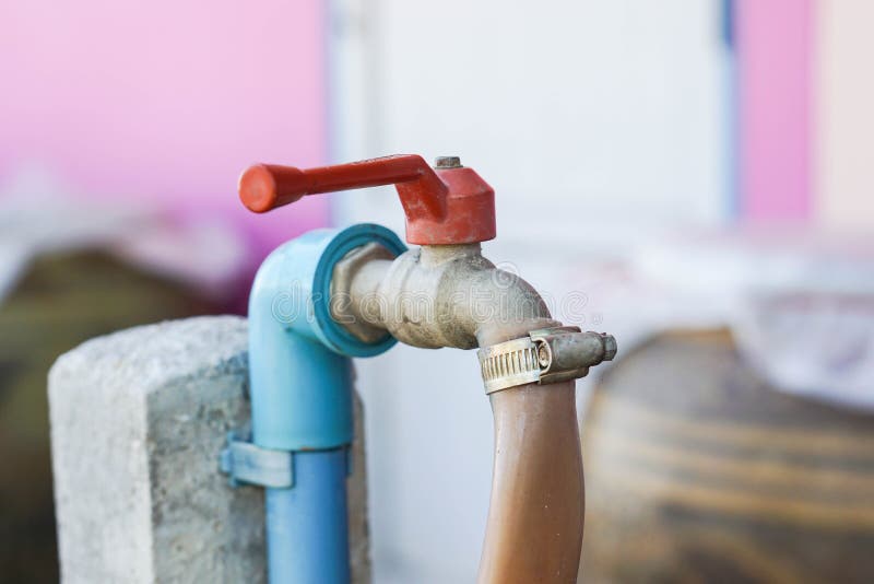 Water Flow From Rubber Pipe Stock Image Image of tube, splash 70144649