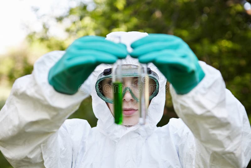 Water testing. royalty free stock photos