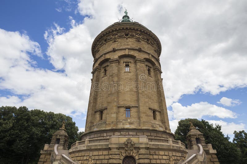 Water tower in mannheim germany royalty free stock photography Water tower in mannheim germany royalty free stock photography