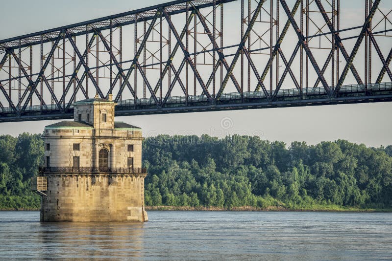 Water tower on Mississippi River