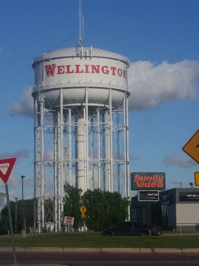 Water tower editorial stock photo. Image of wellington 132030573