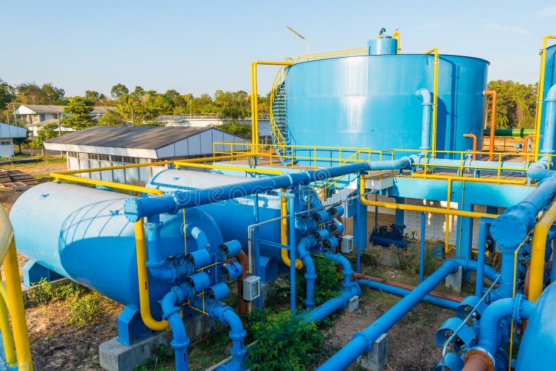 Water treatment plants stock image. Image of filter, energy 71771591