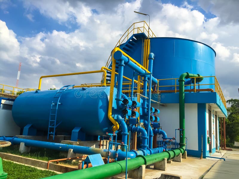 Water treatment plants stock image. Image of filter, environment 82245049