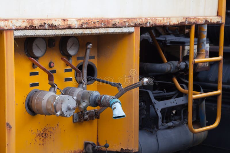 Water valve on truck stock photo. Image of pipe, fuel 89756666