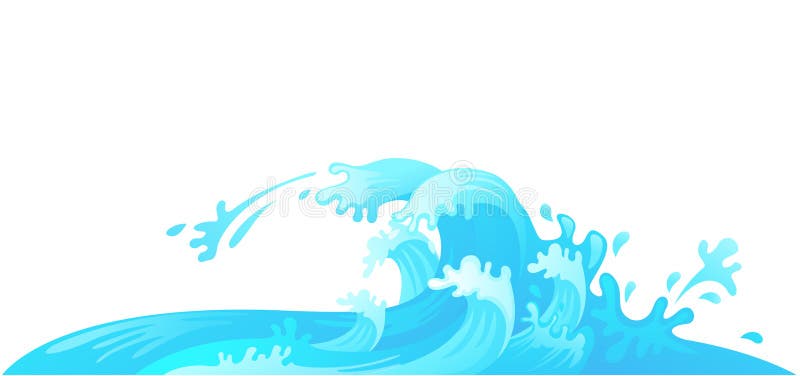 Water wave stock vector Illustration of blue flowing 