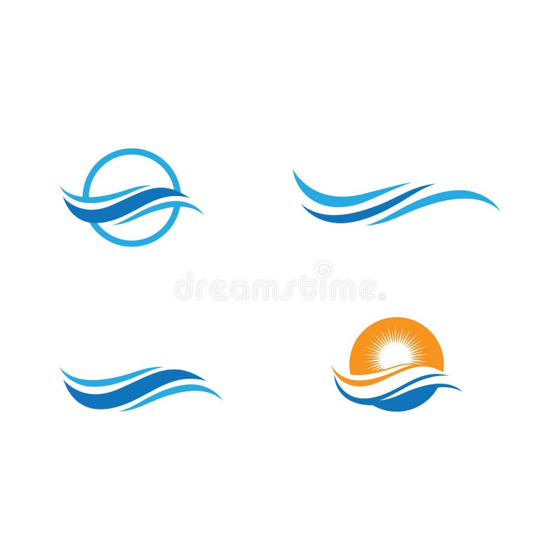 Water wave Logo royalty free illustration
