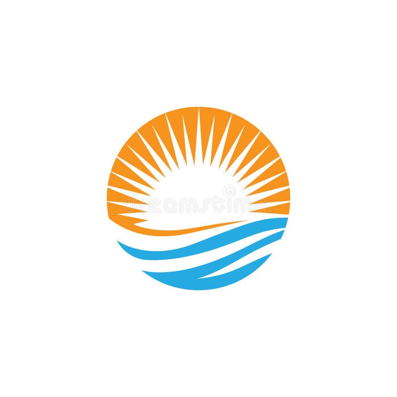 Water wave Logo royalty free illustration