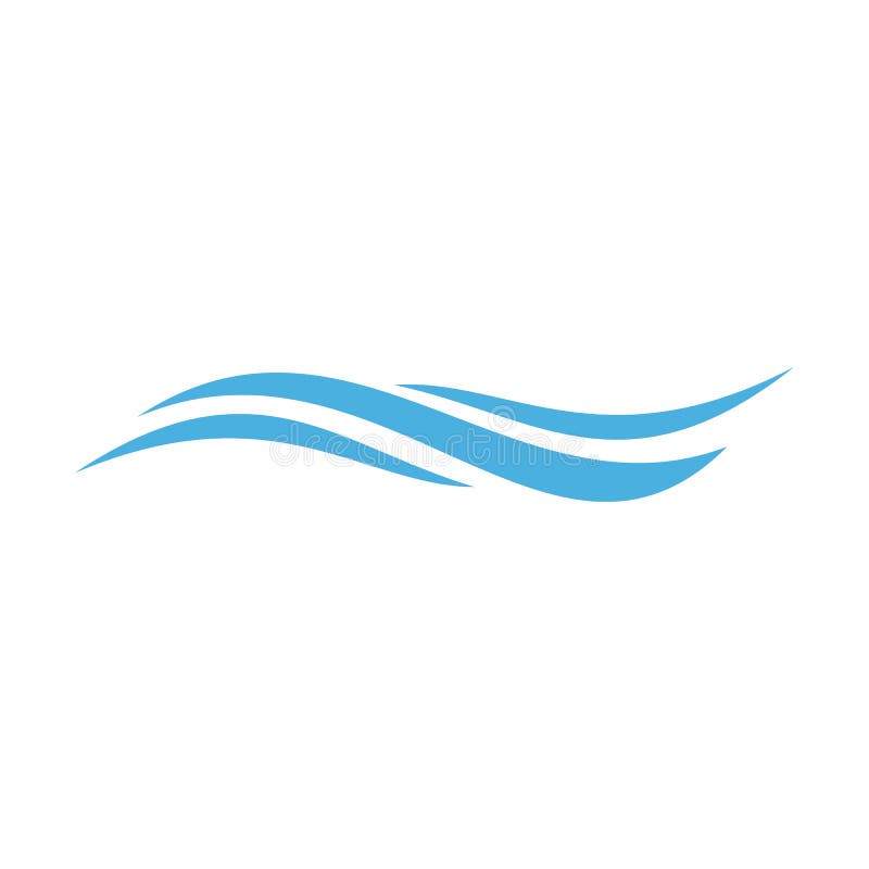 Water wave Logo vector illustration