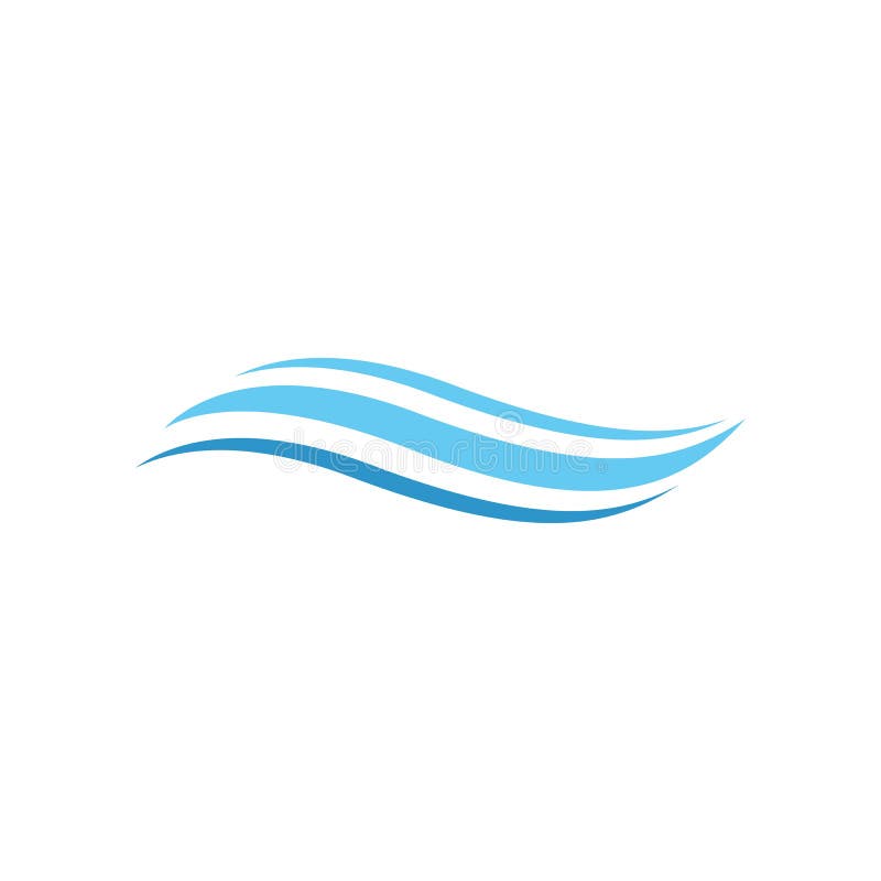 Water wave Logo royalty free illustration
