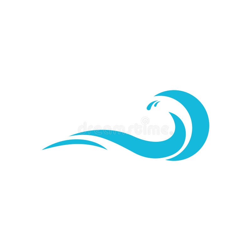 Water wave Logo vector illustration