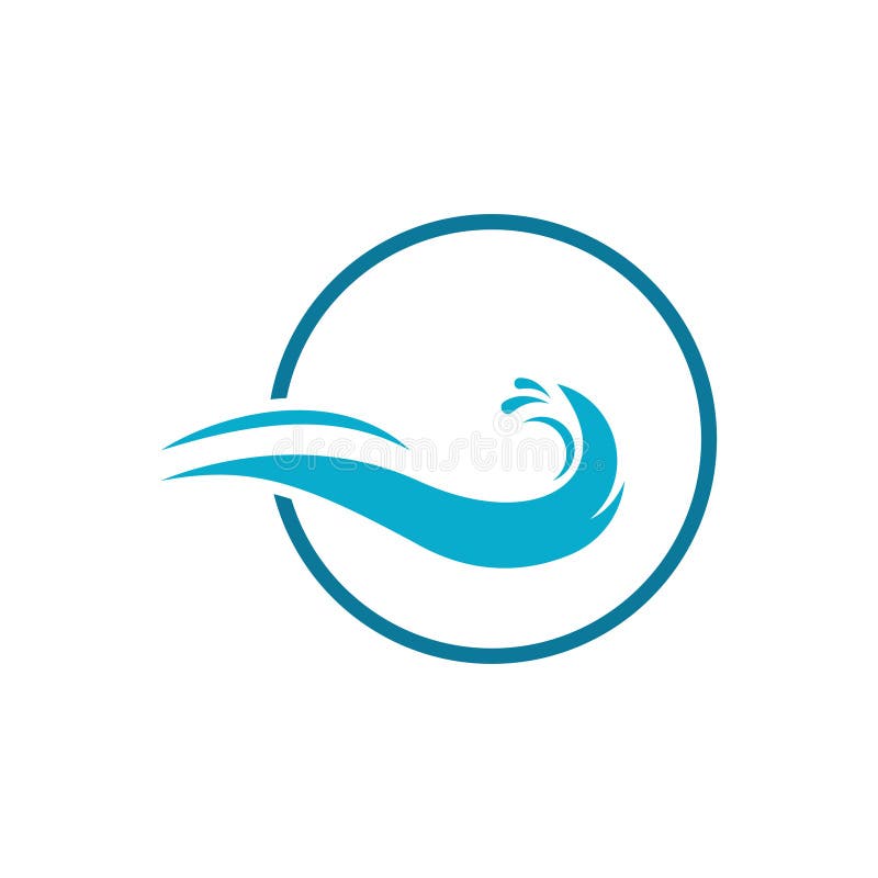 Water wave Logo vector illustration