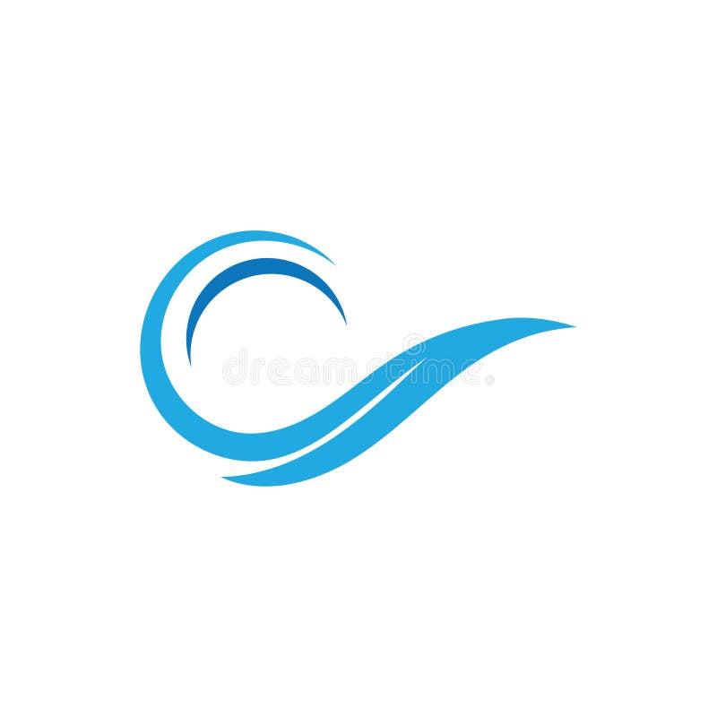 Water wave Logo vector illustration