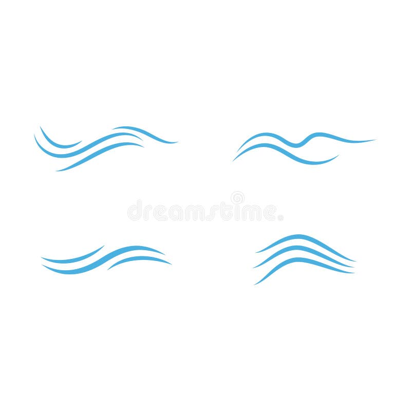 Water wave Logo vector illustration