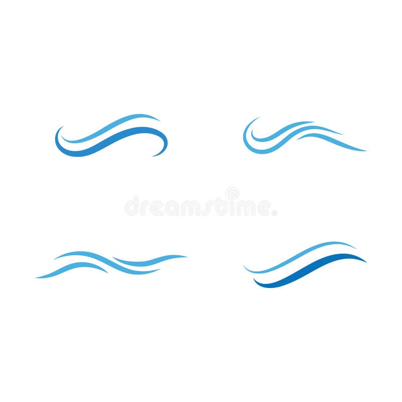 Water wave Logo stock illustration