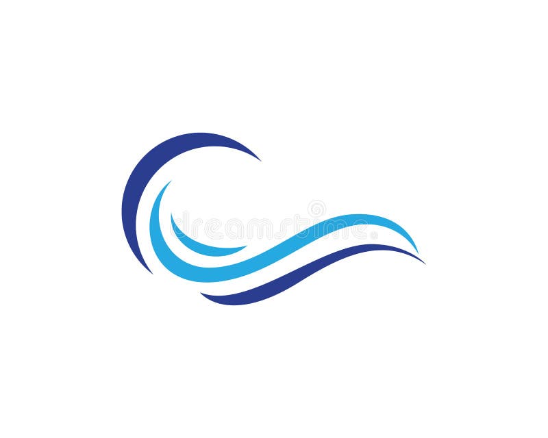 Water wave Logo Template vector stock illustration