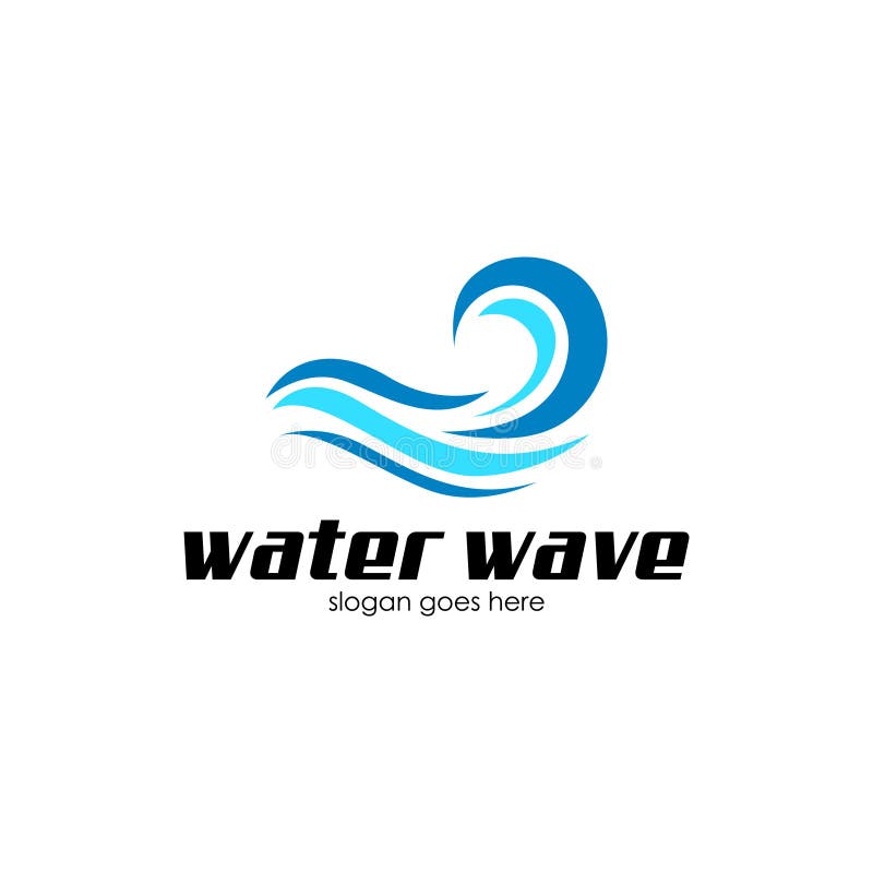 Water Wave Logo Vecto Art stock illustration Water Wave Logo Vecto Art stock illustration