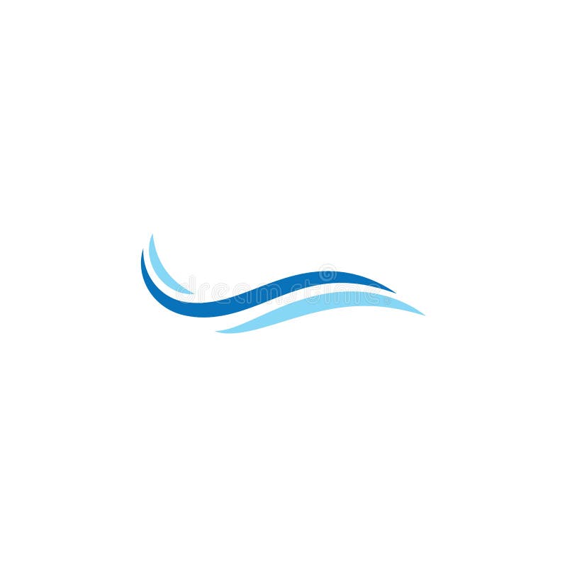 Water wave Logo royalty free illustration