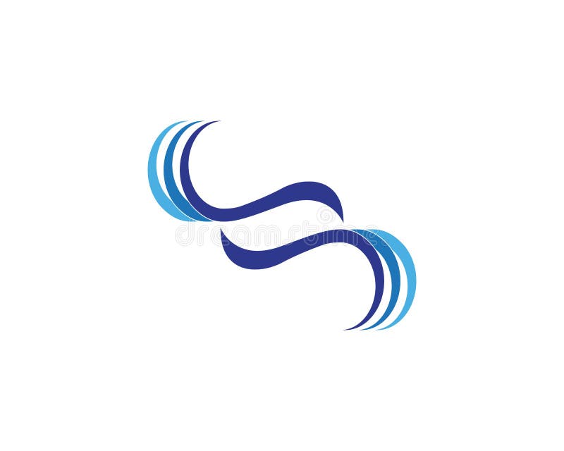Water wave splash icon logo royalty free illustration Water wave splash icon logo royalty free illustration