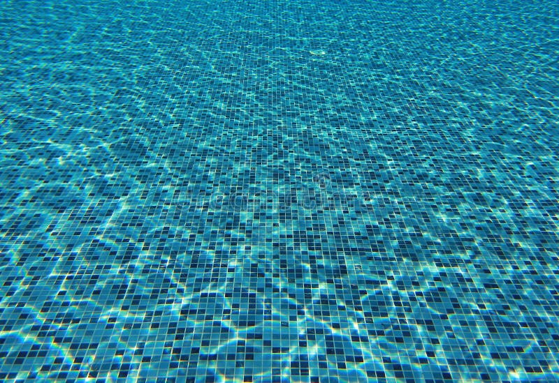 Water Wave in Swimming Pool with Light Reflecting. Texture Background ...