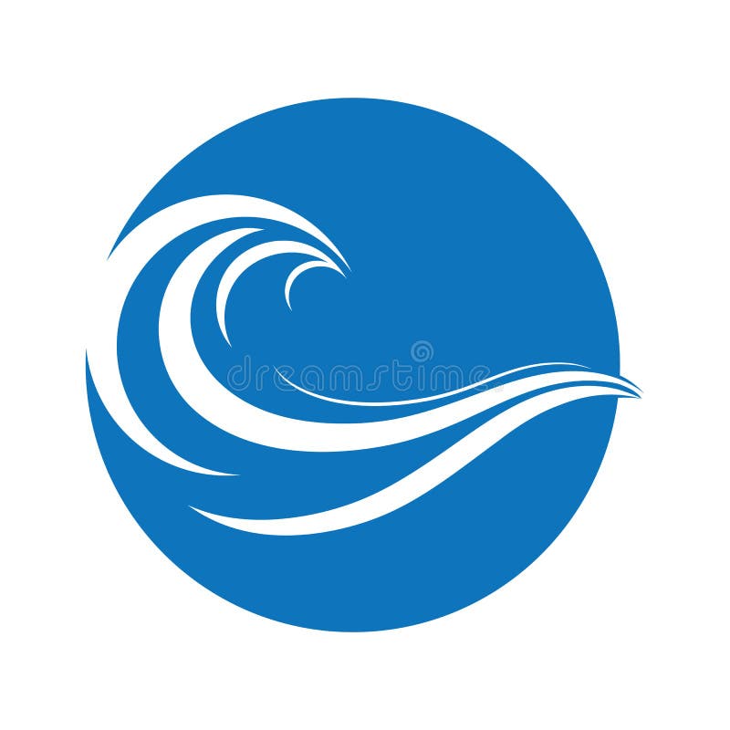 Water Wave Symbol and Icon Logo Template Vector Stock Vector ...