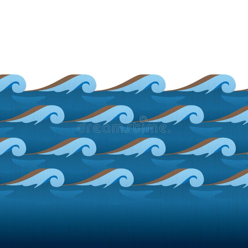 Water waves. Vector illustration decorative background design stock images