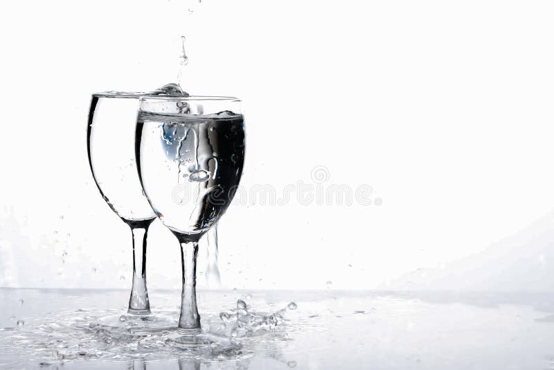 Water in Wine Glass , Water Splash Stock Image Image of liquid, blue