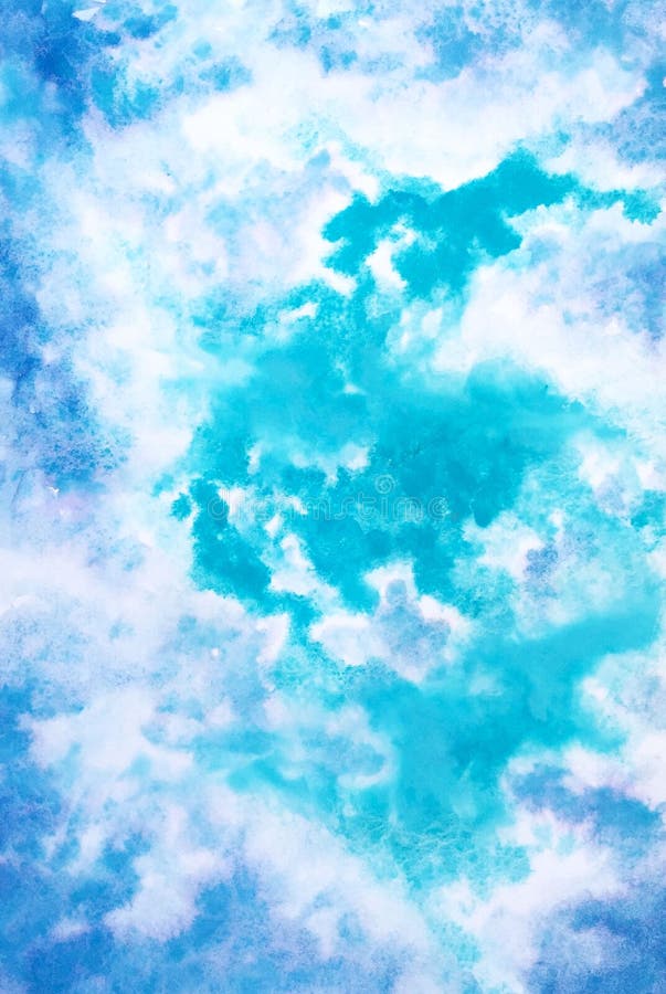 Blue Aqua Sky Background Stock Illustration