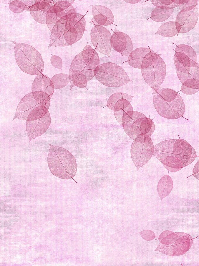 Watercolor with Autumn Leaves Abstract Background Stock Photo Image