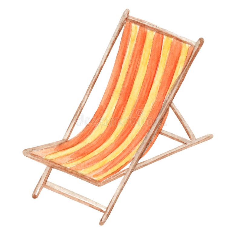 30 Colors Beach Chair Clipart Instant Download