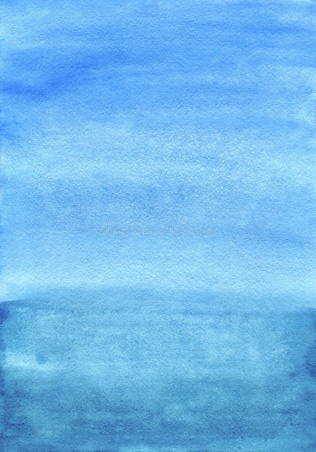 Watercolor blue hand painted background royalty free stock photos
