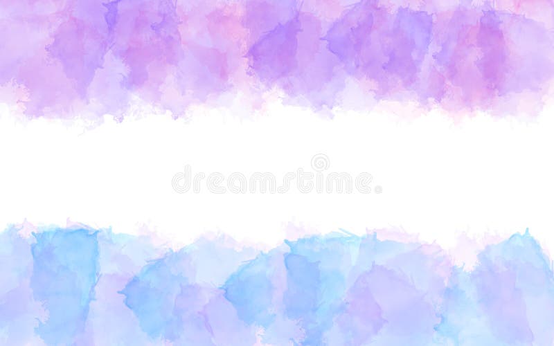 Vector Abstract Blue, Purple and Pink Watercolor Texture Frame Background