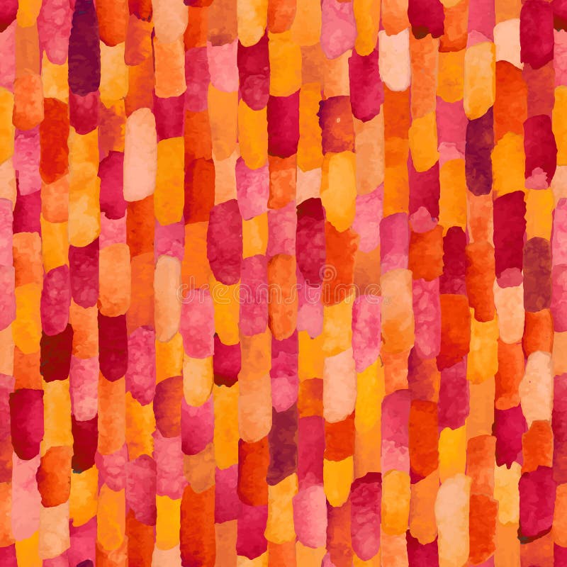 Red watercolor bricks. Vector abstract seamless pattern. Vector abstract seamless pattern vectors