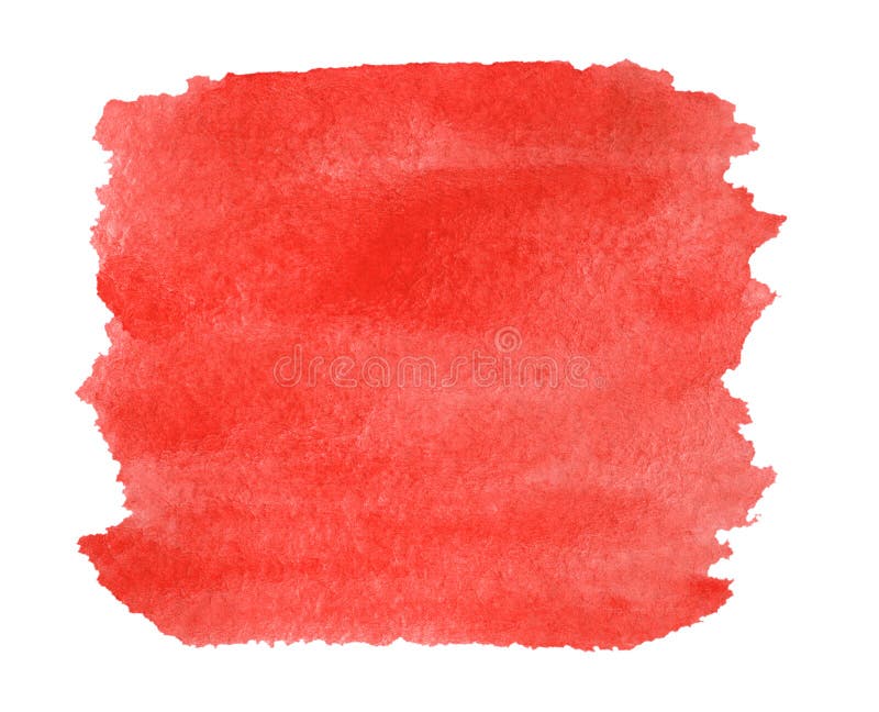 Watercolor bright squared red background texture isolated on white. Watercolor bright squared red background texture isolated on white